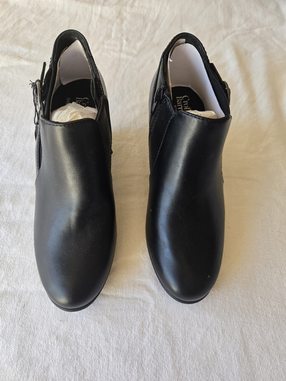 croft & barrow Black Side-Buckle Ankle Booties